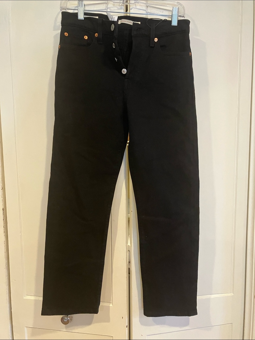 Women's Straight Black Jeans - Classic Straight Fit